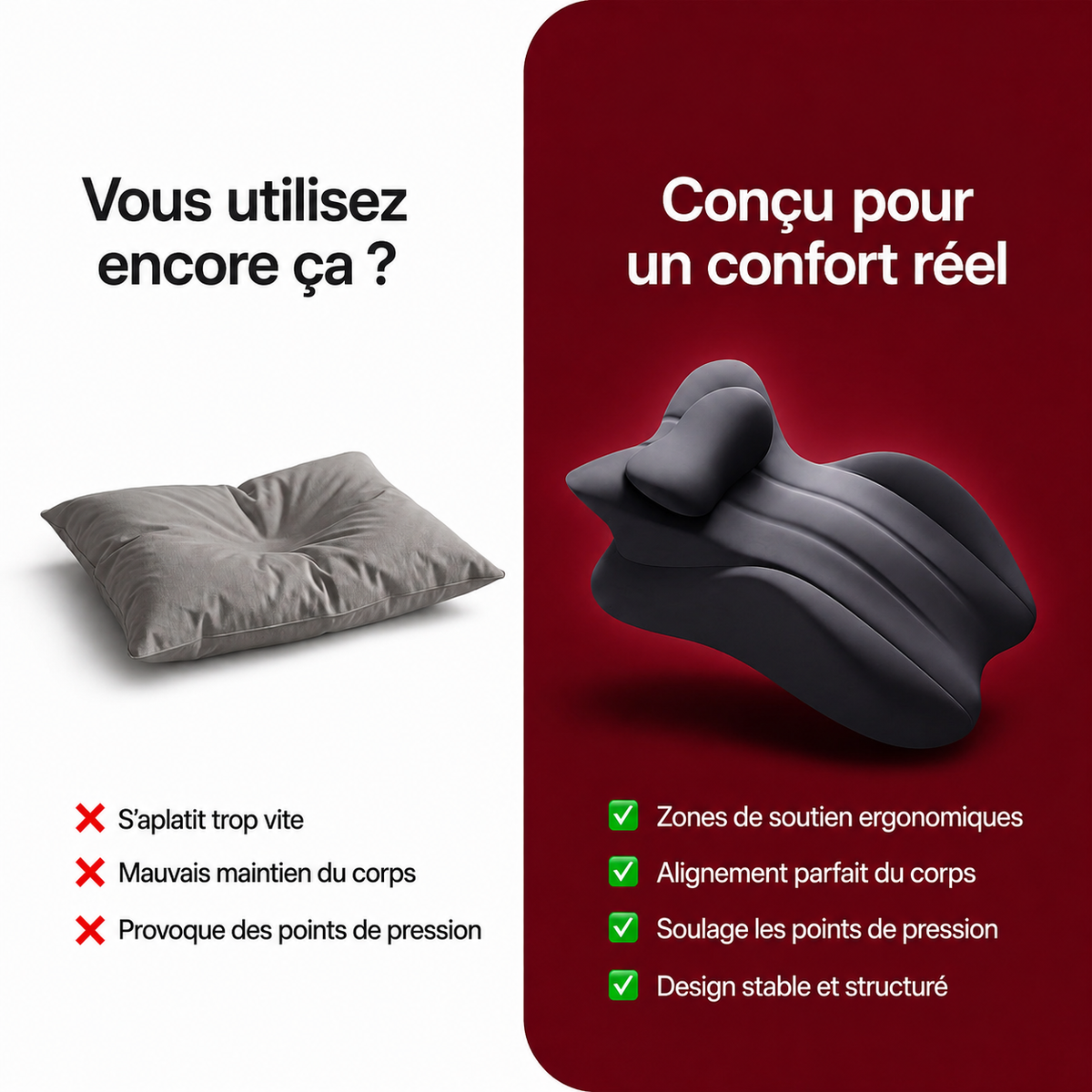 coussin ergonomique